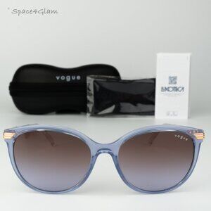 Vogue Women Sunglasses Purple Violet Brown Grad Cat Eye VO5460S 29256856 NEW